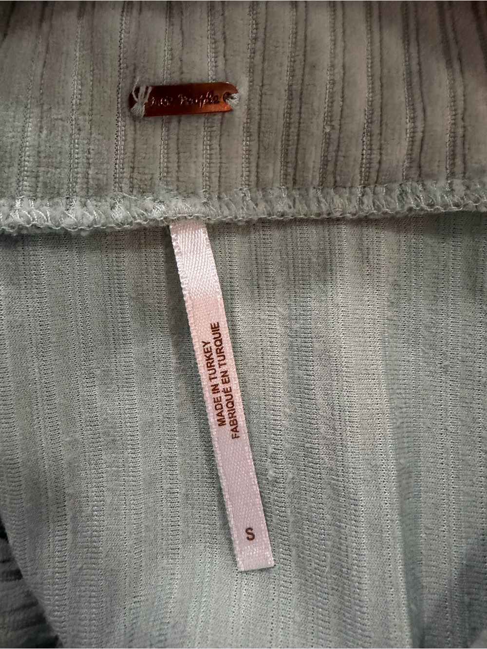 Free People Serena Corduroy Pullover - Sea Mist - Picture 8 of 10